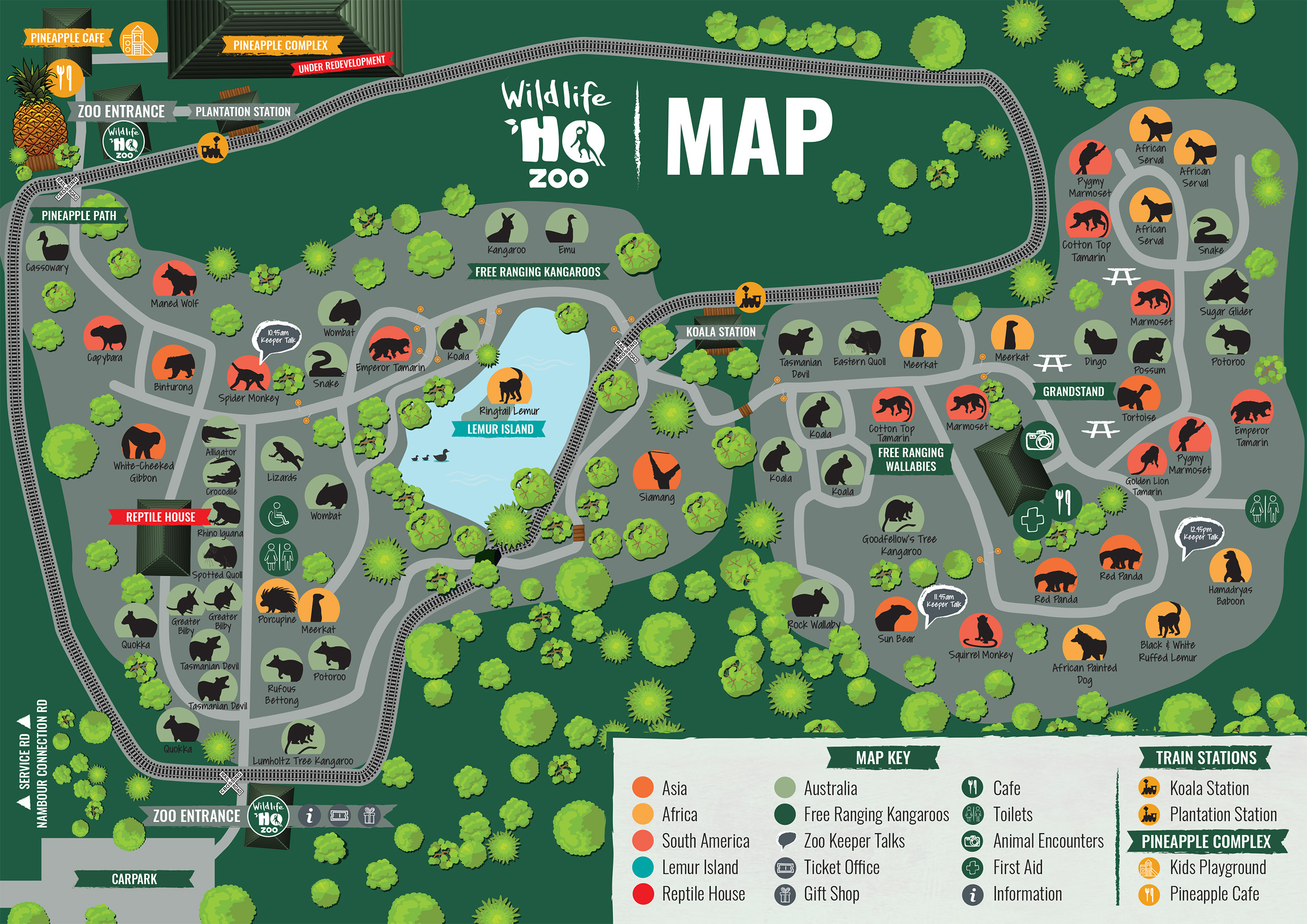 Wildlife HQ Zoo Map